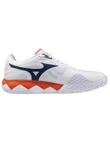 Mizuno Wave Enforce Tour 2 Clay White/Insignia Blue/Orange.com