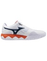 Mizuno Wave Enforce Tour 2 Clay White/Insignia Blue/Orange.com