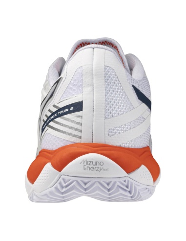 Mizuno Wave Enforce Tour 2 Clay White/Insignia Blue/Orange.com