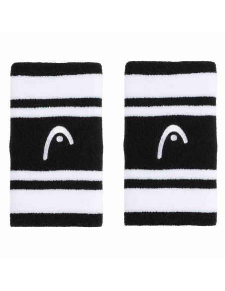 Head Wristband Striped 5' Black/White