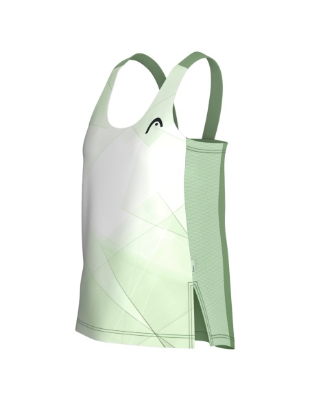 Head Spirit Tank White/Celery Green
