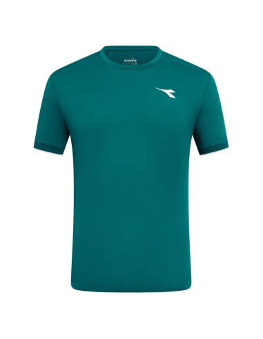 Diadora T-Shirt Match Fibrazero Verde Pino