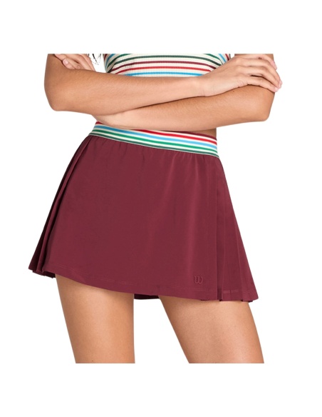 Wilson Cross Court Skirt Cranberry