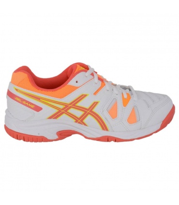 Asics Gel Game 5 Junior White/Coral