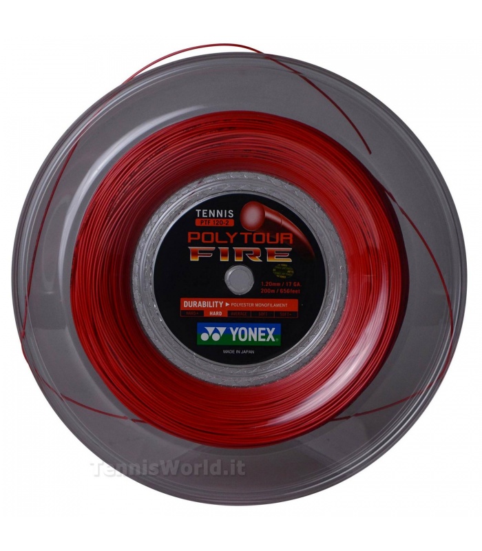 Yonex Poly Tour Fire Red 1,25 (200mt)