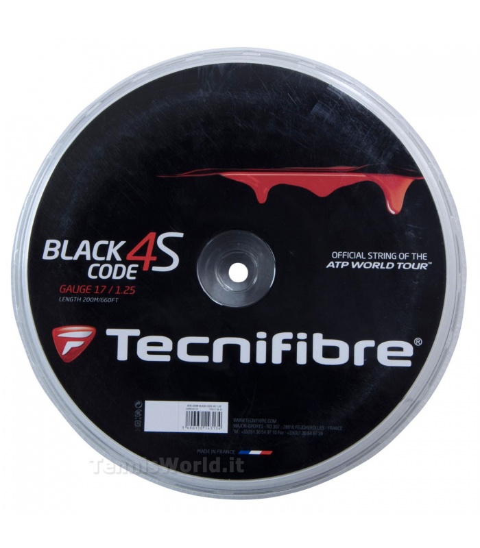 Tecnifibre Black Code 4S 1,25  (200mt)