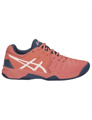 Asics Gel Resolution 7 Junior Clay Papaya/White