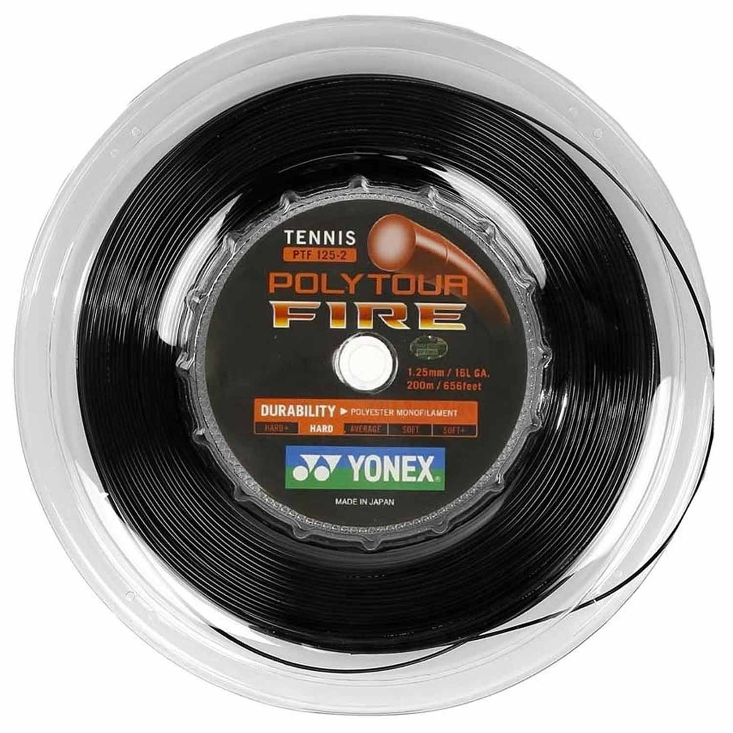 Yonex Poly Tour Fire Black 1,25 (200mt)