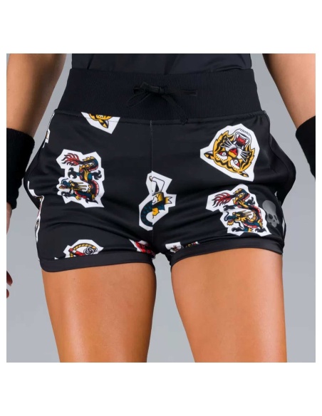 Hydrogen Tattoo Tech Short Black