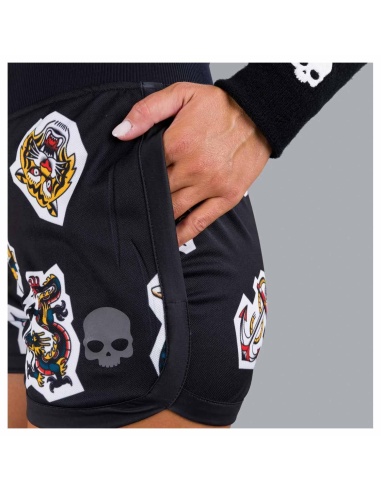 Hydrogen Tattoo Tech Short Black