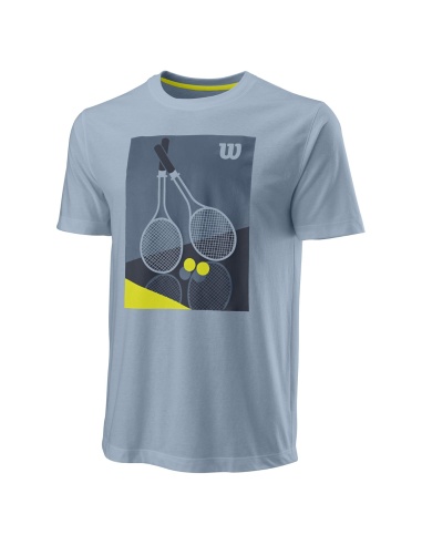 Wilson T-Shirt Racket Duo Fog