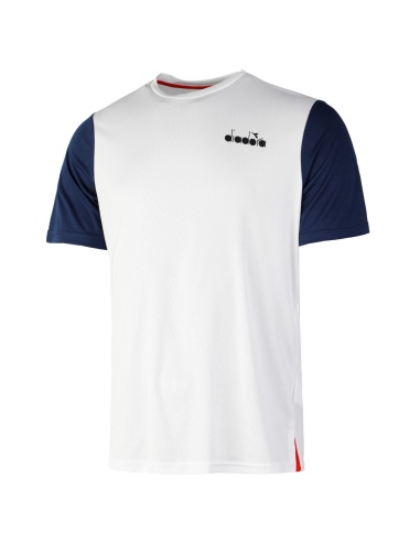 Diadora SS Core T-Shirt White/Blu