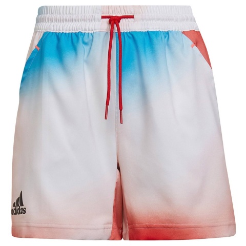 Adidas Printed Short Boy White/Red/Sky