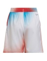 Adidas Printed Short Boy White/Red/Sky