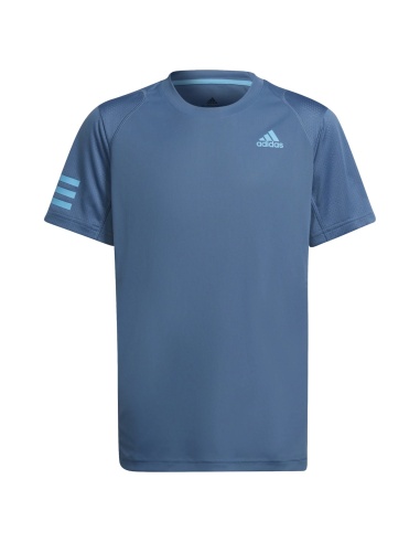 Adidas Club Stripes T-Shirt Boy Sky