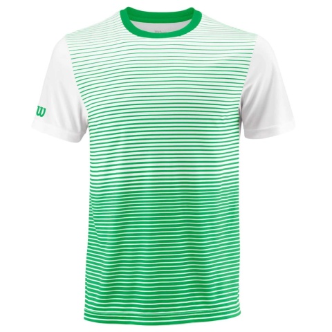 Wilson Striped T-Shirt Crew Green