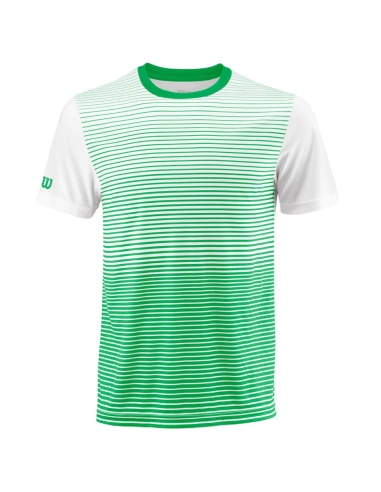 Wilson Striped T-Shirt Crew Green