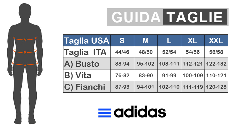 adidas guida taglie
